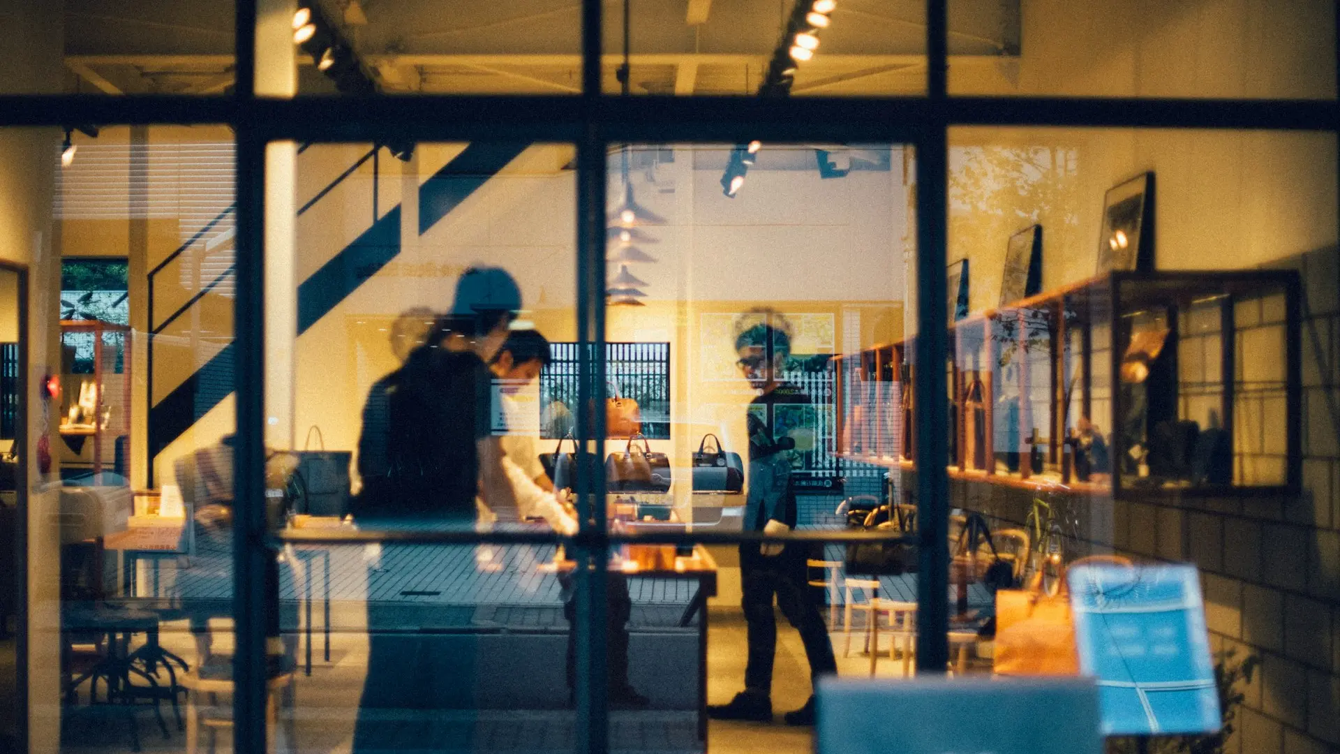 group of people inside cafe